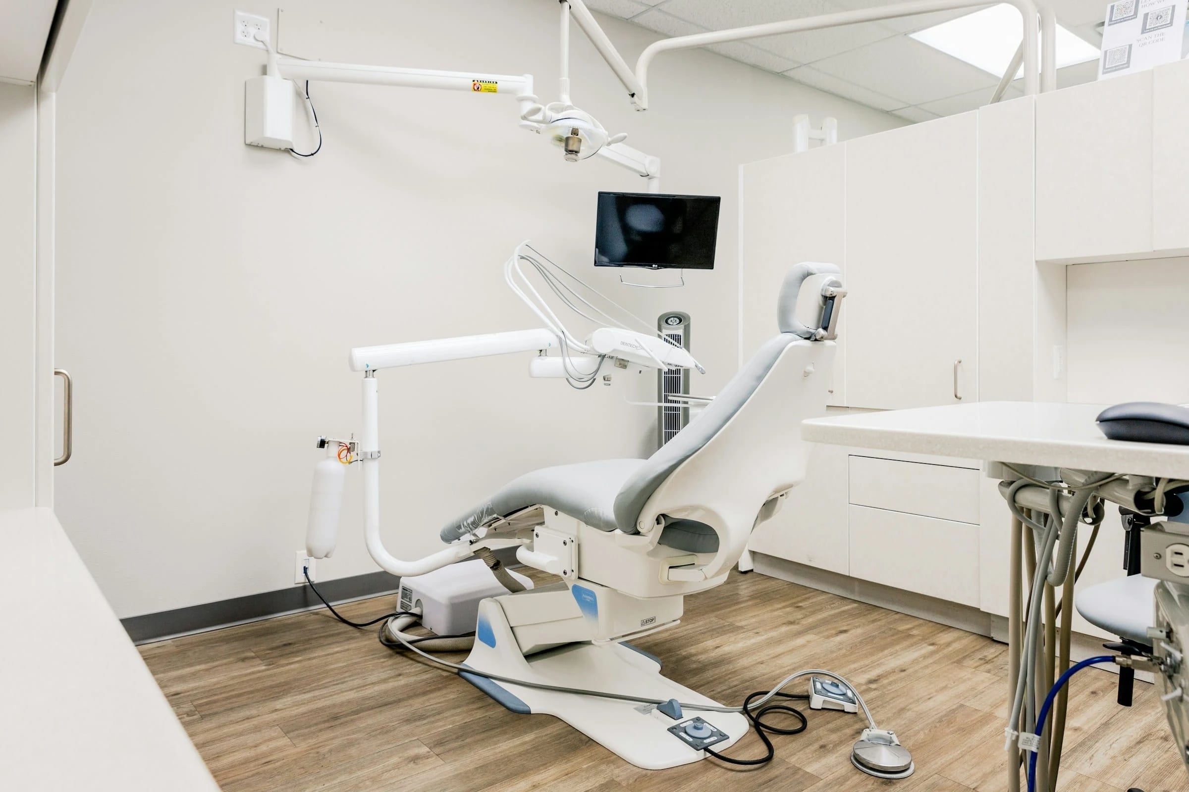Consultation room in a modern dental office